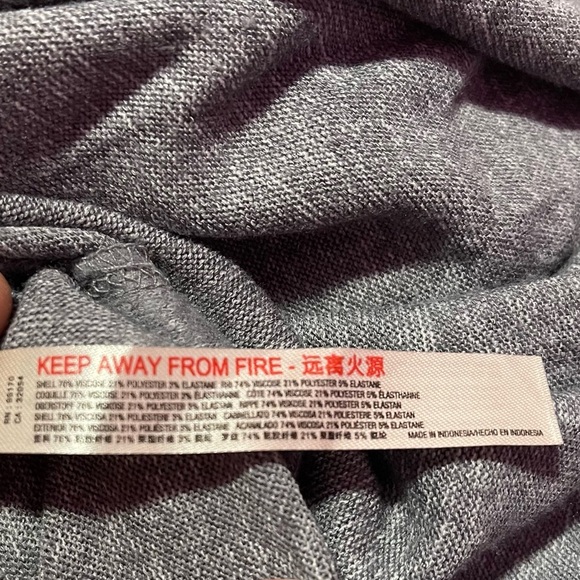 Anthropologie Dress Women's XL Grey The Arabella Drapey‎ Dress Daily Practice - Picture 13 of 13